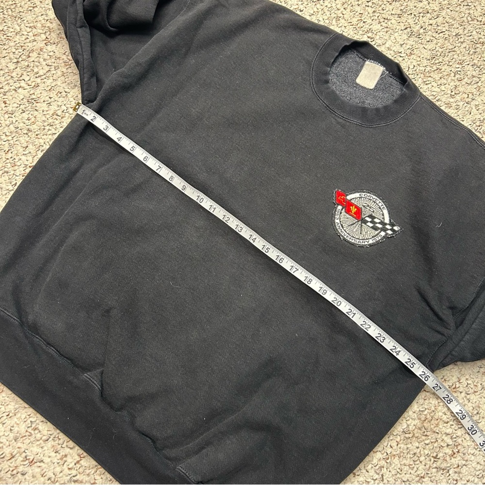 Vintage Corvette 25th Anniversary 1978 Crewneck Sweatshirt Men’s XL/XXL Black - Picture 4 of 7